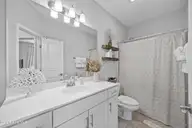 2120 Blue Bonnet Circle, Castle Hayne, NC 28429 — 3-bedroom home in Rachel's Place, Castle Hayne, NC, photo 18 of 30: Bathroom 2 View 1