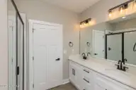 104 Shropshire Lane, West End, NC 27376 — 4-bedroom home in Seven Lakes South, West End, NC, photo 14 of 24: primary bath3-2