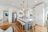 2616 Lennoxville Road, Beaufort, NC 28516 — 4-bedroom waterfront home in Taylors Creek, Beaufort, NC, photo 12 of 62: Open kitchen