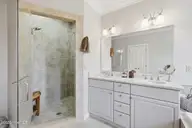 239 Water Oak Drive, Newport, NC 28570 — 4-bedroom waterfront home in Florida Park, Newport, NC, photo 15 of 36: Primary Bathroom