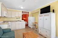 2401 W Ft Macon Road 220 Ocean Sands, Atlantic Beach, NC 28512 — waterfront condo in Ocean Sands, Atlantic Beach, NC, photo 18 of 35: Full Kitchen and Breakfast Nook