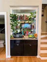 727 N Spence Avenue, Goldsboro, NC 27534 — 3-bedroom townhome in Spence Place, Goldsboro, NC, photo 15 of 37: Wet Bar