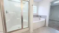 2007 Snapper Street, New Bern, NC 28562 — 4-bedroom home in Bluewater Rise, New Bern, NC, photo 20 of 31: 18 Soaking Tub and Walk-in Shower