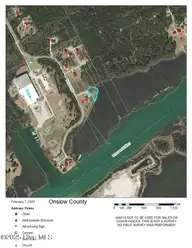 306 18 Nicholas Way, Hubert, NC 28539 — waterfront lot in Hogan's Landing, Hubert, NC, photo 2 of 12: Aerial photo