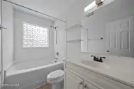 106 Bobwhite Circle, Cape Carteret, NC 28584 — 3-bedroom home in Quailwood Village, Cape Carteret, NC, photo 24 of 60: Hall Bathroom