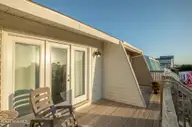 201 Freeman Lane C, Atlantic Beach, NC 28512 — 2-bedroom waterfront townhome in Club Colony, Atlantic Beach, NC, photo 2 of 33: Front deck