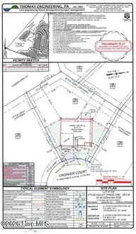 1018 Croaker Court, New Bern, NC 28562 — 3-bedroom home in Bluewater Rise, New Bern, NC, photo 5 of 13: 729-AV Prelim Plot Plan