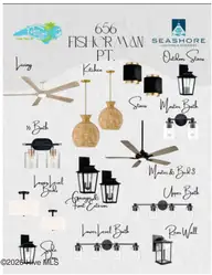 656 Fishermans Point, Newport, NC 28570 — 4-bedroom waterfront home in Bogue Watch, Newport, NC, photo 8 of 57: 656 Lighting selections