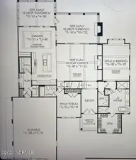 1306 Barkentine Drive, New Bern, NC 28560 — 4-bedroom home in Fairfield Harbour, New Bern, NC, photo 17 of 19: First level floor plan flipped
