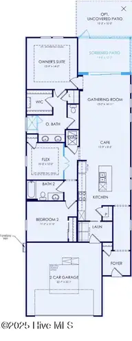 5932 Moonshell Loop, Wilmington, NC 28412 — 2-bedroom home in Riverlights, Wilmington, NC, photo 2 of 4: Hallmark Floorplan