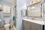 1210 Pelican Drive, New Bern, NC 28560 — 3-bedroom waterfront home in Fairfield Harbour, New Bern, NC, photo 15 of 48: Primary bath