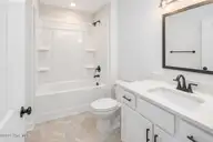 807 Hidden Bridge Drive, Jacksonville, NC 28546 — 5-bedroom home in Towne Pointe, Jacksonville, NC, photo 13 of 20: Bathroom 1 and 2