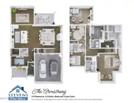 1071 Echo Drive NE, Leland, NC 28451 — 5-bedroom home in Parkwood Estates, Leland, NC, photo 23 of 23: Armstrong 3-D Floor Plan with Disclaimer