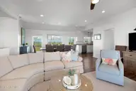 1819 Salter Path Road, Indian Beach, NC 28512 — 5-bedroom waterfront home in Roosevelt Estate, Indian Beach, NC, photo 17 of 58: Open concept living space w/ views