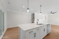 246 Cline Way Unit 122, Beaufort, NC 28516 — 3-bedroom townhome in 1809 Live Oak, Beaufort, NC, photo 10 of 44: Kitchen Open Concept with Island
