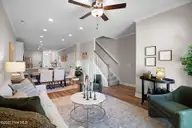 239 Cline Way Unit 109, Beaufort, NC 28516 — 3-bedroom townhome in 1809 Live Oak, Beaufort, NC, photo 1 of 45: Kitchen Open to Living Room