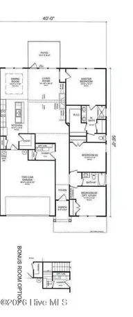 3019 Garden Sage Place 53, Leland, NC 28451 — 4-bedroom home in Terrapin, Leland, NC, photo 2 of 50: Yellowfin Floor Plan 1
