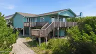 1308 Ocean Drive, Emerald Isle, NC 28594 — 4-bedroom waterfront home in Emerald Isle By The Sea, Emerald Isle, NC, photo 14 of 51: Front of home
