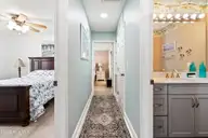419 27th Street D, Sunset Beach, NC 28468 — 2-bedroom condo in Villas at Sunset Bea, Sunset Beach, NC, photo 18 of 42: Hallway