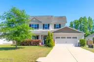 124 Waterford Way, Maysville, NC 28555 — 3-bedroom home in Waterford Ridge, Maysville, NC, photo 2 of 48: Front elevation