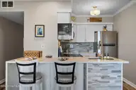 1822 New River Inlet Road Unit 1102a, North Topsail Beach, NC 28460 — 1-bedroom waterfront condo in Topsail Dunes, North Topsail Beach, NC, photo 13 of 51: Kitchen