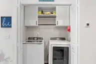 312 Bulkhead Bend, Calabash, NC 28467 — 3-bedroom condo in Beacon Townes, Calabash, NC, photo 14 of 53: Laundry closet