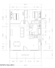 165 Long Pond Loop, Swansboro, NC 28584 — 2-bedroom waterfront condo in Cabins at Old Horse, Swansboro, NC, photo 15 of 25: Floor Plan