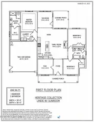 420 Huntland Road, Vass, NC 28394 — 3-bedroom home, Vass, NC, photo 11 of 14: Floor Plan