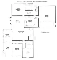 117 Sandham Court, Seven Lakes, NC 27376 — 3-bedroom waterfront townhome in Seven Lakes South, Seven Lakes, NC, photo 2 of 45: Floor plan