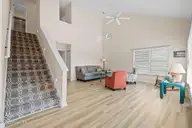 3 Juniper Court, Ocean Isle Beach, NC 28469 — 5-bedroom home in Island Park, Ocean Isle Beach, NC, photo 14 of 54: Spacious living room, vaulted ceilings