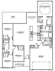 3005 Bluewater Boulevard, New Bern, NC 28562 — 4-bedroom home in Bluewater Rise, New Bern, NC, photo 4 of 14: Floor Plan