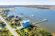 19 Osprey Drive, North Topsail Beach, NC 28460 — 4-bedroom waterfront home in Crystal Shores, North Topsail Beach, NC, photo 8 of 59: DJI_0195p