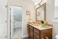 387 Barrington Ridge, Newport, NC 28570 — 3-bedroom home in Lake Arthur Estates, Newport, NC, photo 21 of 40: Primary Bedroom Bathroom