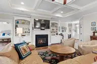 2585 Parkridge Drive, Southport, NC 28461 — 4-bedroom waterfront home in St James, Southport, NC, photo 14 of 77: Recessed Lighting in Coffered Ceilings