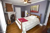 122 S Academy Street, Washington, NC 27889 — 2-bedroom home in Historic District, Washington, NC, photo 22 of 77: 2nd Bedroom w/Fireplace