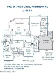 8907 W Telfair Circle W, Wilmington, NC 28412 — 3-bedroom home in The Cape, Wilmington, NC, photo 3 of 64: 8907 W Telfair Circle, floorplan photos
