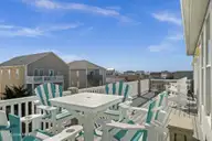 1318 N New River Drive, Surf City, NC 28445 — 5-bedroom home in Del Mar Beach, Surf City, NC, photo 11 of 30: Top Deck Seating