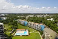 8801 Reed Drive 105 N, Emerald Isle, NC 28594 — 1-bedroom waterfront condo in Sound Of The Sea, Emerald Isle, NC, photo 23 of 37: Aerial View