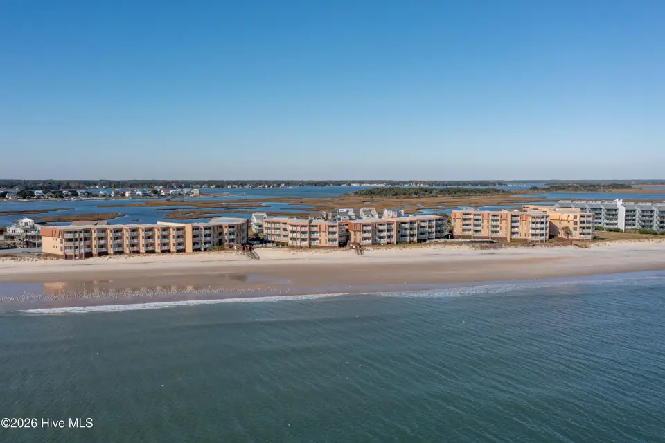 1866 New River Inlet Road Unit 3108c, North Topsail Beach, NC 28460 — 2-bedroom waterfront condo in Topsail Dunes, North Topsail Beach, NC, photo 1 of 31: Topsail Dunes - Aerials_10