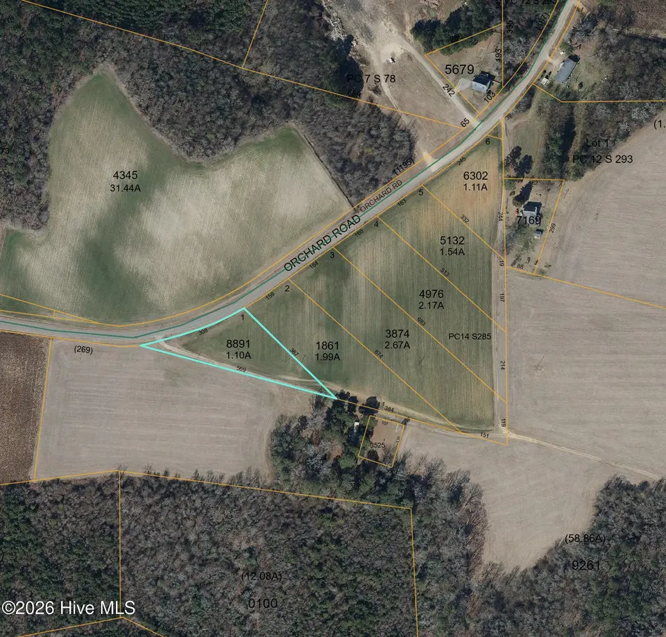 0 1 Orchard Road, Elm City, NC 27822 — lot, Elm City, NC, photo 1 of 7: Aerial View