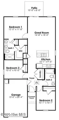 3016 Tasso Drive SW Lot 4- Greenbriar A, Sunset Beach, NC 28468 — 3-bedroom home in Southshore Bay, Sunset Beach, NC, photo 2 of 12: GreenbriarFloorplan