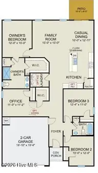 7111 Woodline Drive SW, Sunset Beach, NC 28468 — 3-bedroom home in Seaside Palms, Sunset Beach, NC, photo 3 of 40: Venture Floorplan