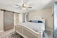 6075 6th Street, Surf City, NC 28445 — 3-bedroom waterfront home in Old Settlers Beach, Surf City, NC, photo 13 of 62: Master Bedroom