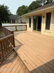 1608 Brices Creek Road, New Bern, NC 28562 — 3-bedroom waterfront home, New Bern, NC, photo 22 of 24: Side deck