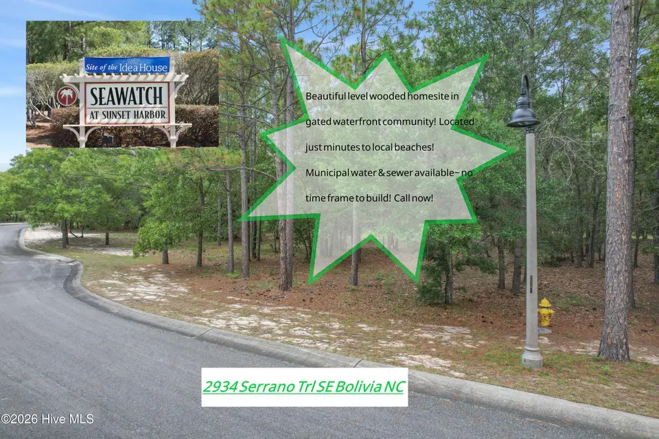 2934 Serrano Trail SE, Bolivia, NC 28422 — lot in Seawatch @ Sunset Harbor, Bolivia, NC, photo 1 of 24